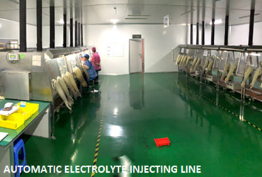 AUTOMATIC ELECTROLYTE INJECTING LINE